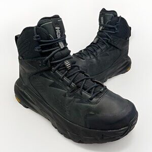 Hoka One One M Kaha Mid GTX Mens Size 8.5 D Gore Tex Waterproof Triple Black